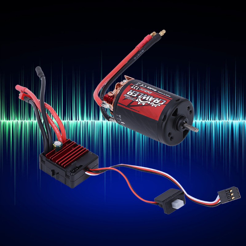 5-Slot 550 Brushed Motor 80A ESC Combo Set RC Car