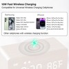 MOSITO Digital Wooden Alarm Clock with Wireless Charging, 0-100% Dimmer,