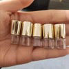 Tustao Glass Essential Oil Roller Bottles,12 Pcs Gold 1ml Mini