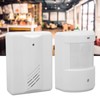 KIMISS Driveway Alarms Wireless, Wireless Driveway Alarm Infrared Transmitter Doorbell