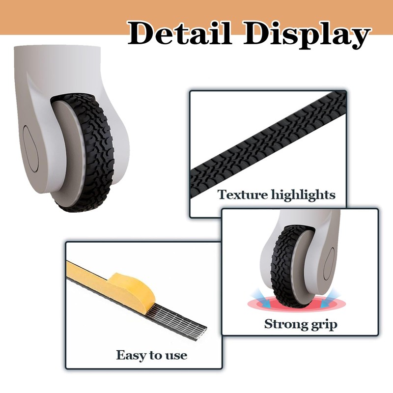 DINTSTYLE 8Pcs Luggage Wheel Covers, Suitcases Wheel Covers, Silicone Luggage