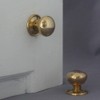 Georgian Small Brass Cottage Door Knobs