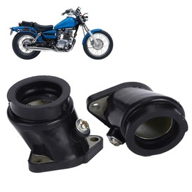 FTVOGUE Vergaser-Schnittstellenadapter, 2 Stück Gummi-Motorrad-Vergaser-Schnittstellenadapter, Passend für Honda Rebel CA250 CMX250 CMX250C, Schwarz, Spritzguss