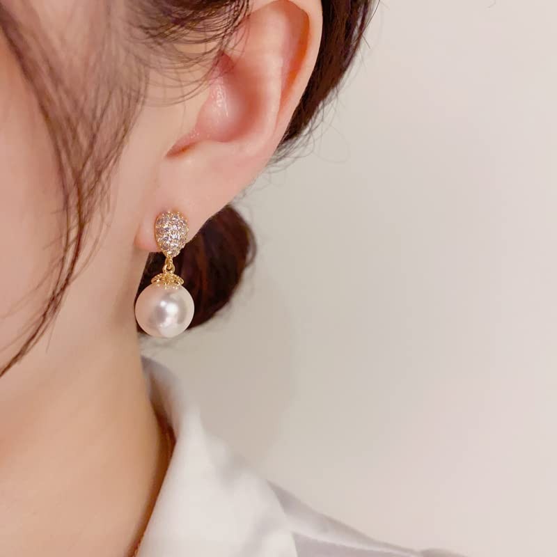 Pearl Earrings, 925 Silver, Women's, Popular, Hypoallergenic, Pearl