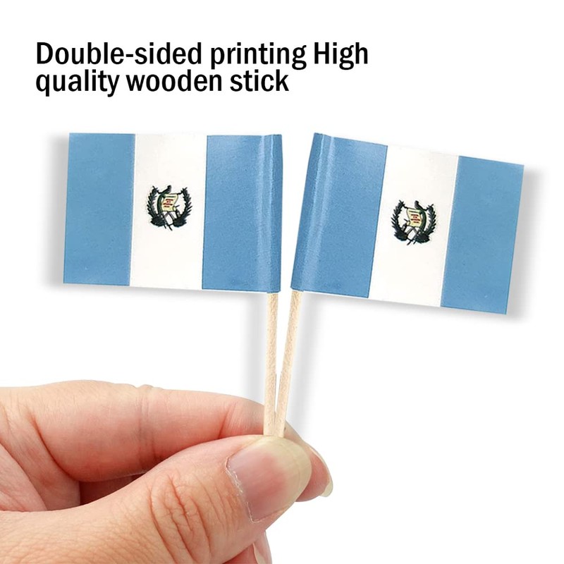 Guatemala Flag Guatemalan Small Toothpick Flag Decor Mini Cupcake Toppers