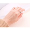 JZMSJF 925 Sterling Silver Serotonin Ring Molecule Chemistry Jewelry Size
