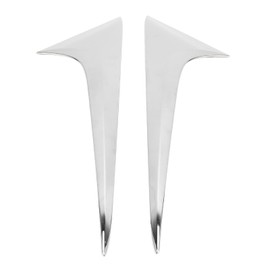 2Pcs/Set Rear Window Side Spoiler Wing Splitter Trim ABS Chrome Replacement for Mazda CX‑30 2020‑2021