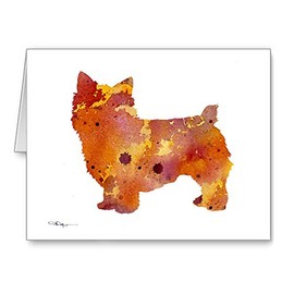 DJ Rogers Fine Art Norwich Terrier - Set of 10 Note Cards With Envelopes