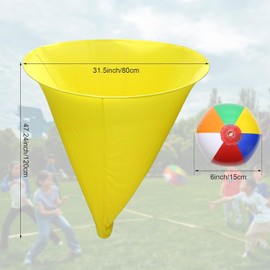 Granny Pants Yard Game Sets Oversized Granny Pants Outdoor Game 4 Pcs Freaky Party Games Pants with 20 Bouncy Balls for Adults Kids Yard Family Reunion Backyard Parties Field Day