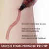 2-in-1 Dual-Ended Eyebrow Pencil Micro 4 Point and Precise Brush