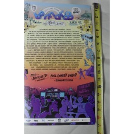 2012 Bonnaroo Poster 11"x17"  Radiohead Red Hot Chili Peppers Venue Concert