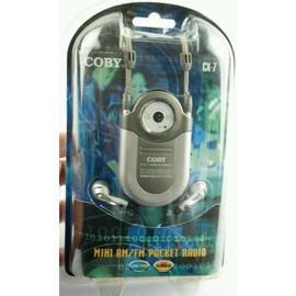 COBY POCKET RADIO/NECK STRAP AM/FM SILVER [Electronics]