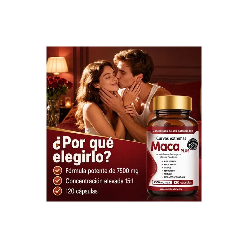 Cápsulas De Maca Realzar Y Aumentar Glúteos 2pcs