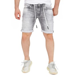 Yazubi Henry Men's Sweat Jeans Shorts, Grey (Frost Grey 170000)