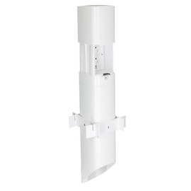 TayMac Outdoor Comforts ParkPost 13-in. 1-Gang White Weatherproof in-use Power Post Enclosure PP55W, Outdoor Power Stake for Garden, Weatherproof Outlet Box, Outdoor Outlet Cover