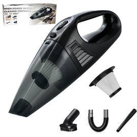 YODANCELEAPS Handheld Vacuum Cordless Portable Rechargeable Strong Suction Car Vacuum Cleaner Powerful Hand Held Vacuum Cleaner with Multi Accessories for Home Office Auto Car Pet (Black)