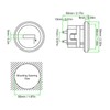 Round Hour Meter High Accuracy Quartz Mechanical Hour Meter for