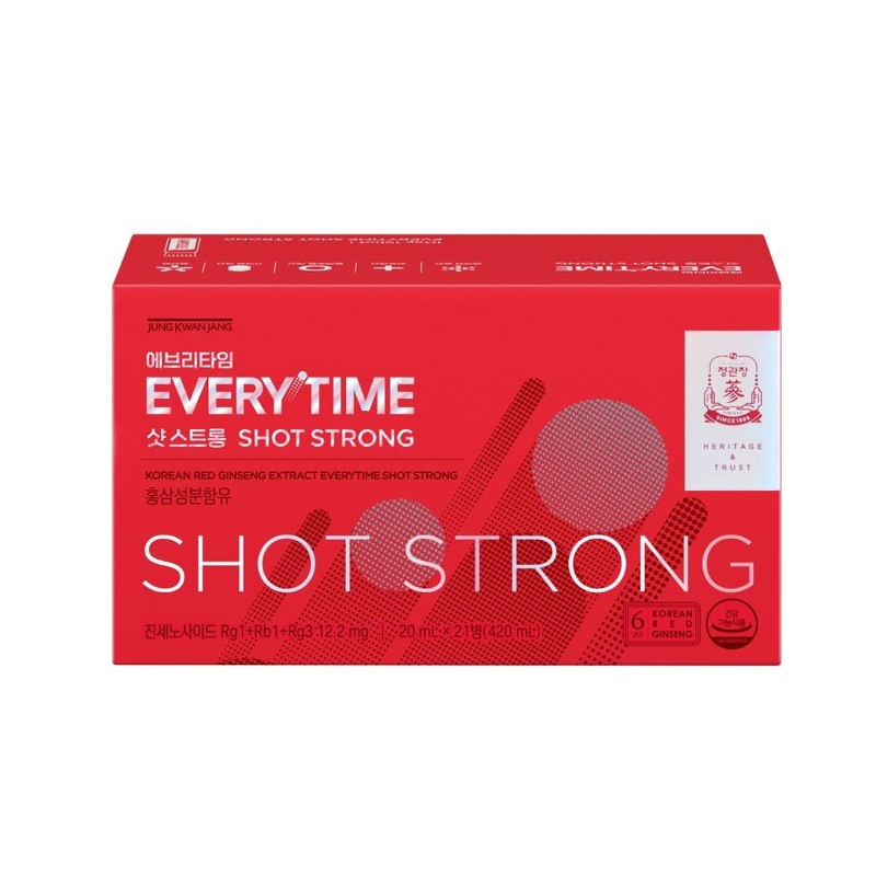 CheongKwanJang Everytime Shot Strong 20ml 21 bottles / 정관장 에브리타임