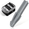 OKAWASI Flat Pencil Sharpener, Eyeliner Sharpener, 4 in 1 Eye