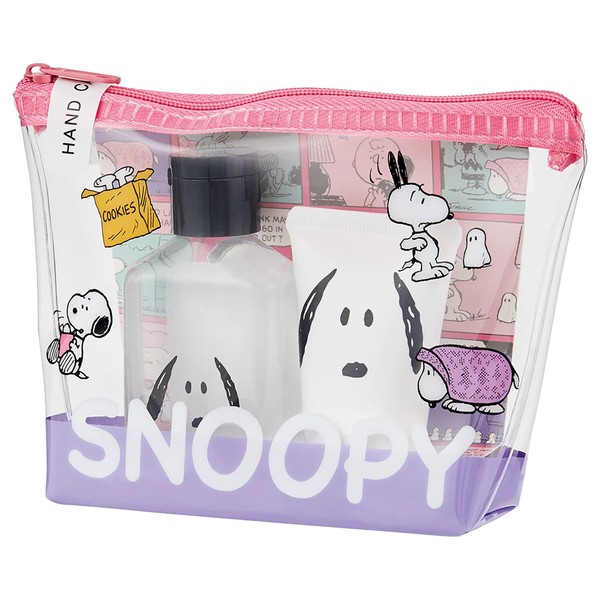 Peanuts Snoopy Hand Care Set, Fresh Peach (Mini Hand Soap,