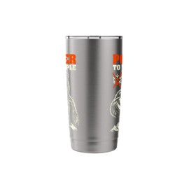 Skiing Skier Bear Powder To The People Funny Ski Protest Stainless Steel Insulated Tumbler
