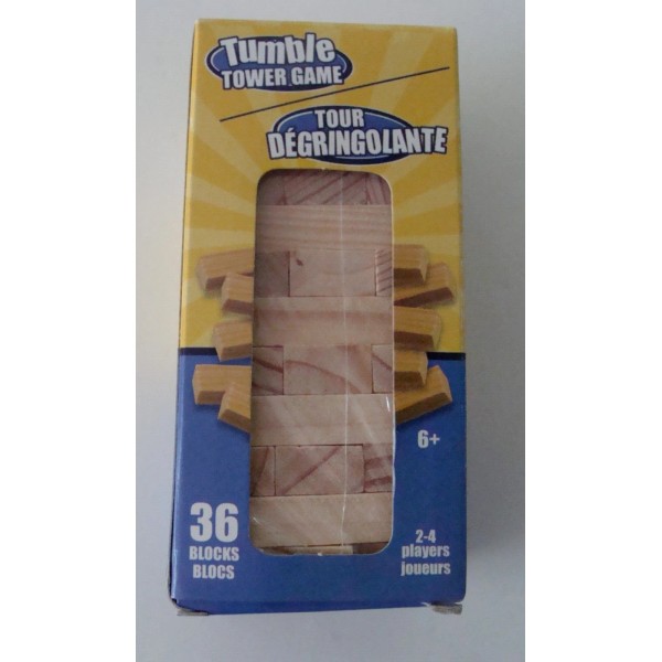 GAME NEW SEALED Tumble Tower - Wood Block Stacking Family
