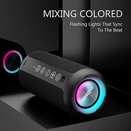 Ortizan Ortizan Portable Bluetooth Speaker, IPX7 Waterproof Wireless Speaker with 24W Loud Stereo Sound, Outdoor Speakers with Bluetooth 5.0, 30H Playtime,66ft Bluetooth Range, Dual Pairing for Home