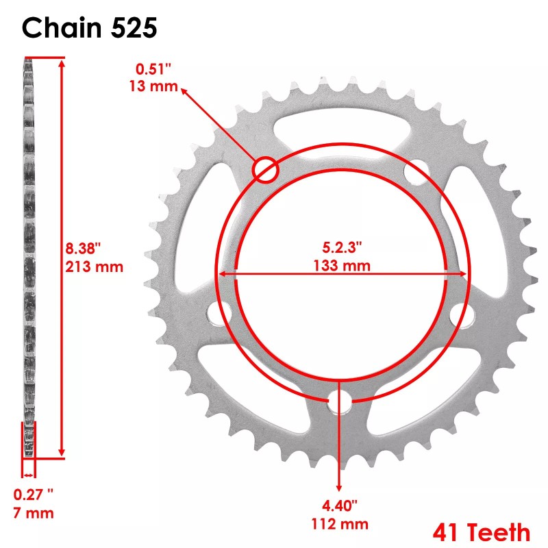 Caltric Front & Rear Sprockets Kit for Honda VT750Dc Shadow