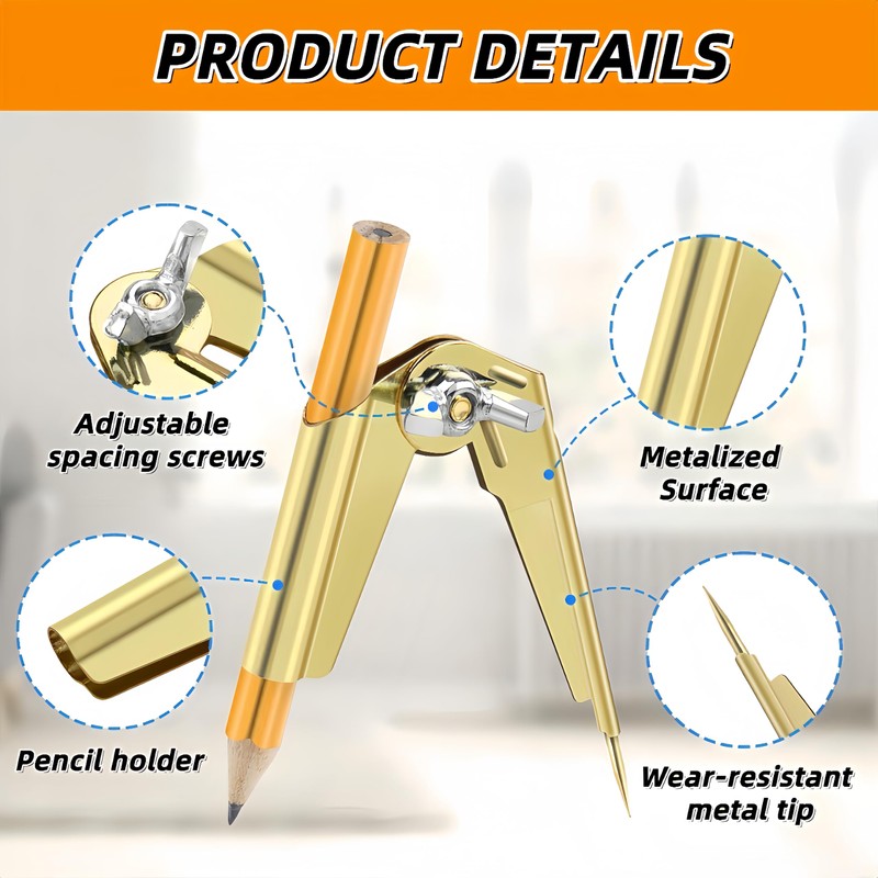 Scribe Tool,Scribing Tool Kit for Woodworking & Metalworking - 8