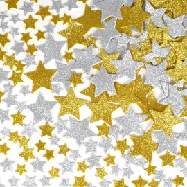 READY 2 LEARN READY 2 LEARN Glitter Foam Stickers | Silver and Gold Stars | Pack of 168 | Self-Adhesive | Stickers for Scrapbooks, Crafts and Posters