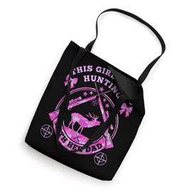 Hunting Girl With Her Dad Outdoor Adventure Fun Father's Day Tote Bag