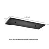 Five Pendant Light Linear Canopy Accessory Light Kit, 33-7/16 inch