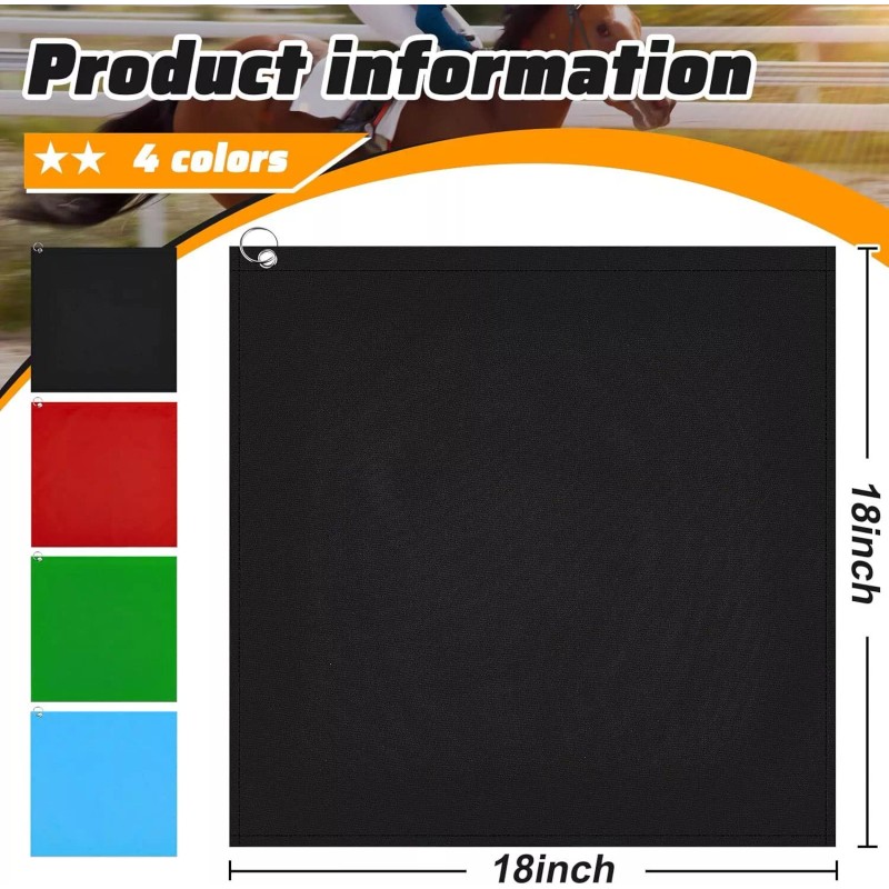 Tegeme Equestrian Training Flag 4 Pieces Red, Black, Green, Blue