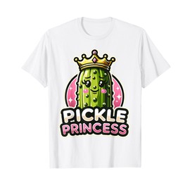 Pickle Princess Cute Pickle Cucumber Art For Women Girls T-Shirt
