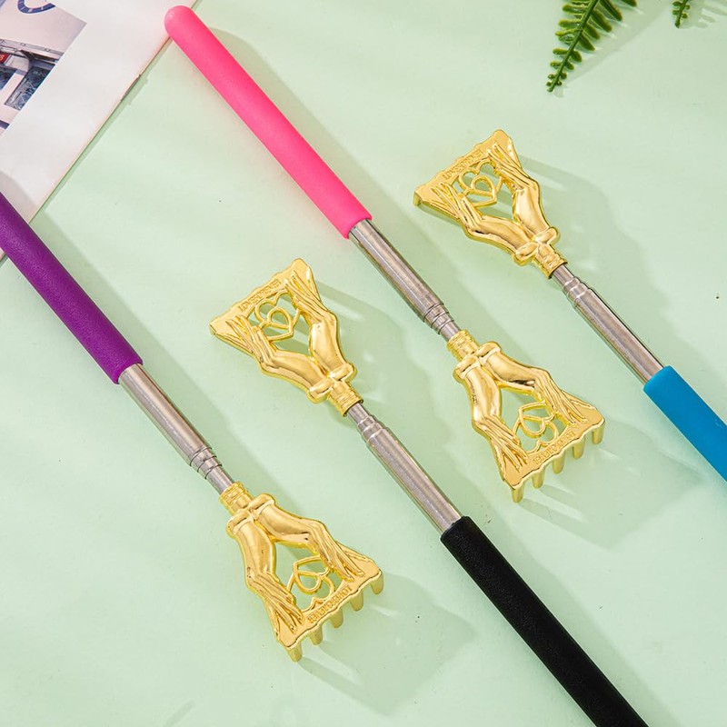 Telescopic Back Scratcher Extendable Handle, Portable Stainless Steel Hand Massage