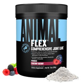 Animal Flex Powder – All-in-one Complete Joint Support Supplement – Contains Collagen, Turmeric Root, Curcumin, Glucosamine & Chondroitin – Helps Repair And Restore Joints –Cherry Flavor, 30 Scoops