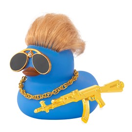 wonuu Rubber Duck Car Ornaments Cute Car Cccessories Duck Car Dashboard Decorations,F_Blue Blond Duck