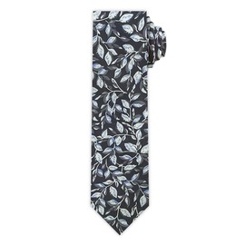 Jacob Alexander Men's Garden Vines Floral Pattern 2.5 inch Slim Width Neck Tie - Gray