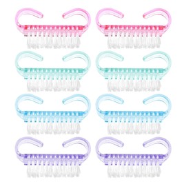8pcs Nail Brush Cleaning Nail Brushes Nails Mini Nail Brush Handle Nail Brush Plastic Clean Nail Brush Hand Scrubbing Cleaning Fingernail Brush for Kids Nail Scrubbing Brushes Hand Nail Garden Salon