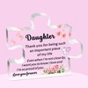 SDOFY Daughter Gifts - Puzzle Acrylic Plaque Daughter Birthday Gifts,