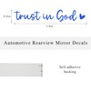 FSTURIOS 2PCS Trust in God Car Rearview Mirror Decal, Auto
