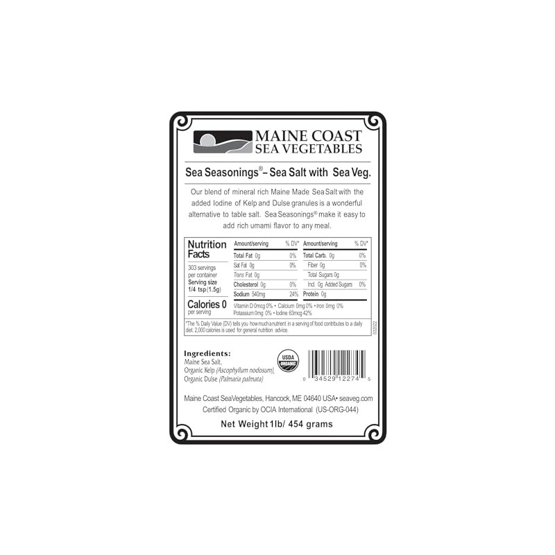 Sea Salt with Sea Veg - Sea Seasoning - Organic