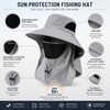 Wide Brim Sun Hat with Neck Flap for Outdoor Travel