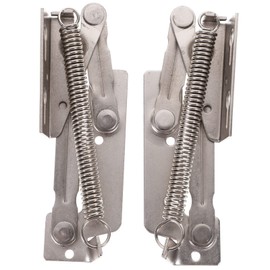 DOITOOL 85° Vertical Folding Spring Hinge for Cabinet Doors Nickel-Plated Steel Spring Hinge Pair