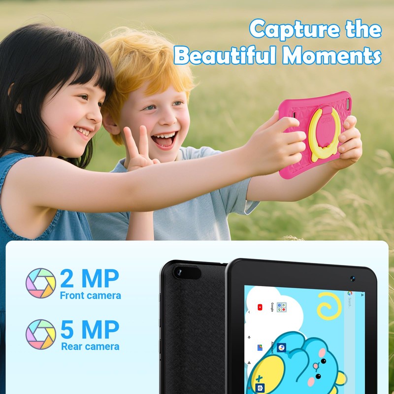 DigiLand 7inch Android Kids Tablet, 4GB RAM+32GB ROM, Quad-Core CPU,