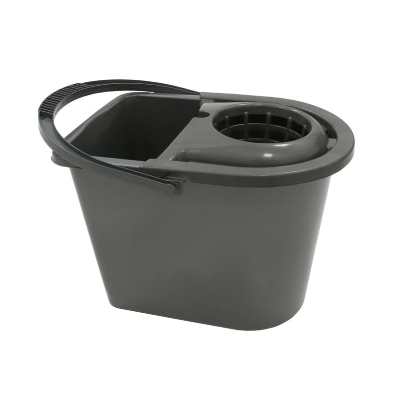 JVL 15 Litre Recycled Plastic Mop Bucket, Grey