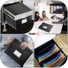 TRANBO 7-Pockets Hanging File Folder with Retractable Hooks for Filing