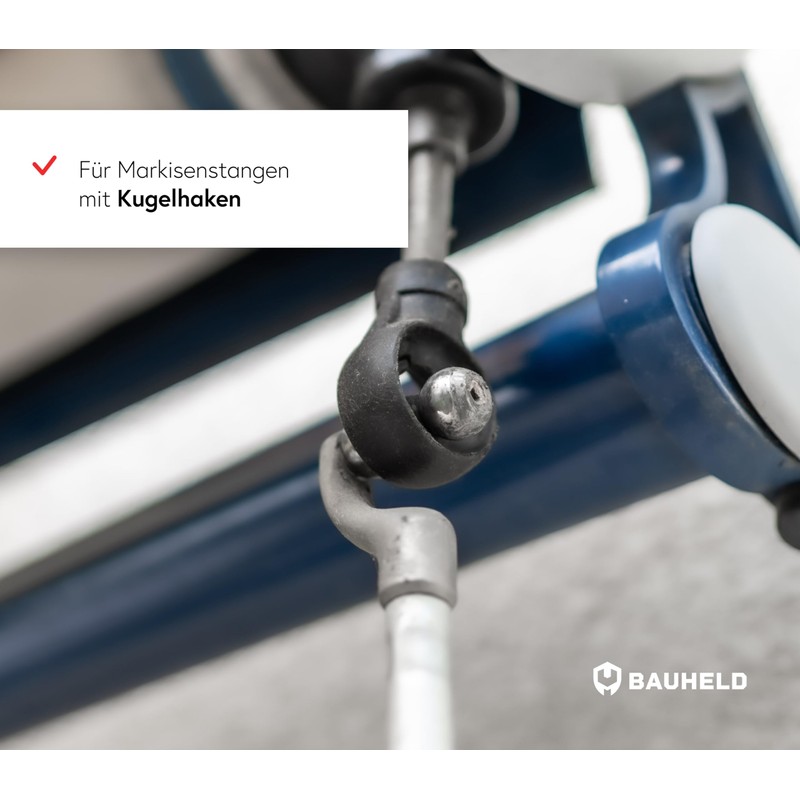 BAUHELD Awning Eyelet 12 mm Plastic [Made in Germany] -