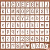 Mabor 2 Inch Letter Stencils for Painting - 66 Pcs