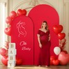 Red Arch Backdrop Covers - 7.2FT, 6FT Spandex Fitted Wedding